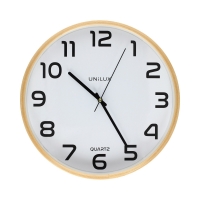 Zegar ścienny biały Baltic Unilux