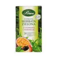 Herbata ekspresowa zielona/guarana/maracuja Bi fix 20t koperty