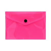 Teczka kopertowa A6/PP neon różowa Biurfol