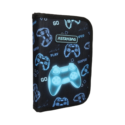 Piórnik z wyposażeniem pojedynczy 1klapka GO Playing Astrabag