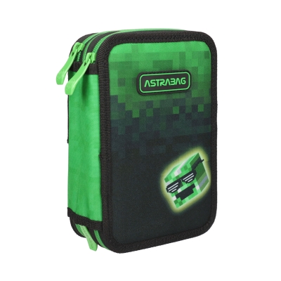 Piórnik z wyposażeniem potrójny Jumbo Pixel Hero Astrabag