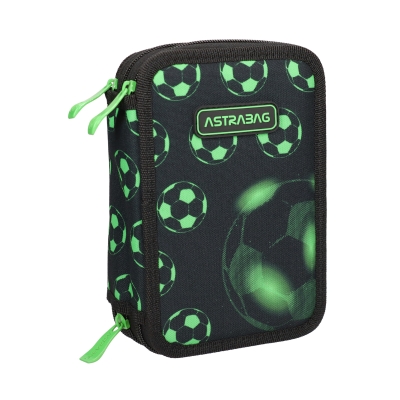 Piórnik z wyposażeniem potrójny Neo Football Astrabag