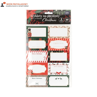 Etykiety na prezenty Christmas Interdruk - 20szt.