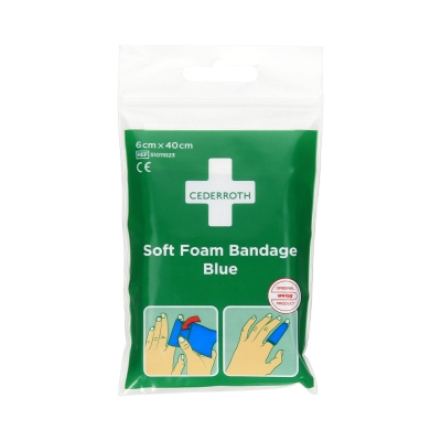 Bandaż piankowy samoprzylepny niebieski 6x40cm Soft Foam Bandage Cederroth 666150