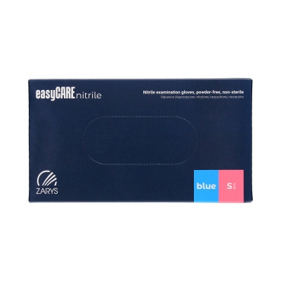 Rękawice nitrylowe S niebieskie Easycare (100)