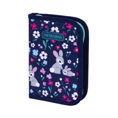 Piórnik z wyposażeniem pojedynczy z klapką Baby Bunny AC11