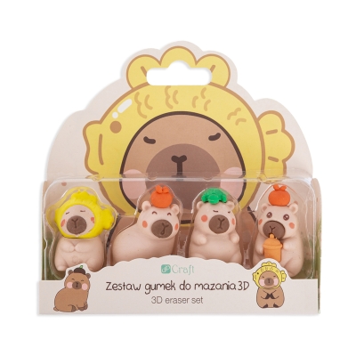 Gumka uniwersalna 3D Kapibara (4)