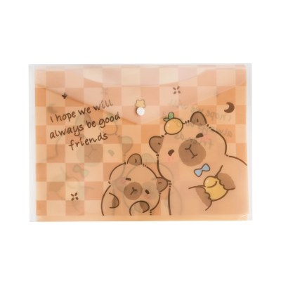 Teczka kopertowa A4 kratka Kapibara