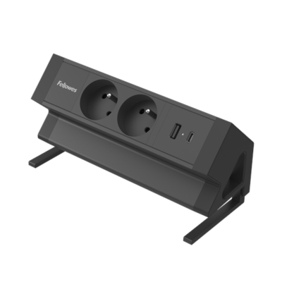 Listwa zasilająca na biurko czarna Power Desk 2 Fellowes