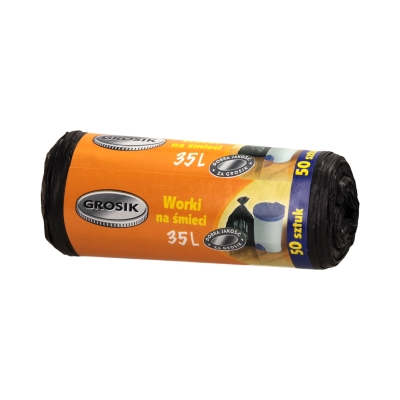 Worki śmieci 35l czarne HD Grosik (50)