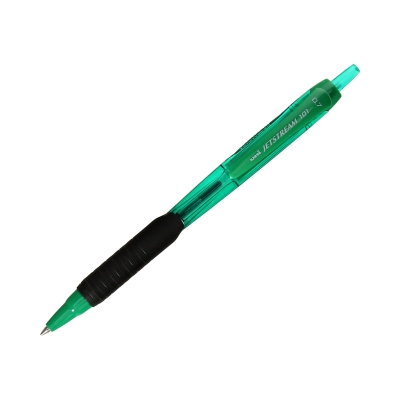 Długopis automatyczny kulkowy niebieski - obudowa zielona Uni SXN-101C Jetstream