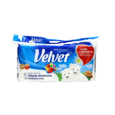 Papier toaletowy celuloza 3w biały Velvet (8)