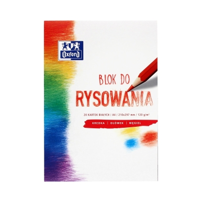 Blok rysunkowy A4/20 biały 120g Oxford 400093195