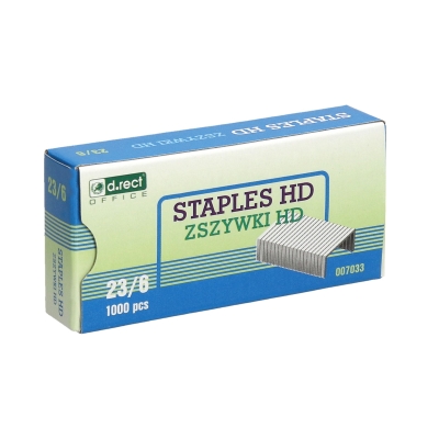 Zszywki 23/6 cynkowe (1000) DRect