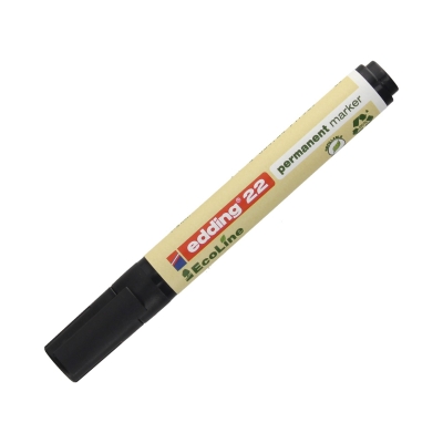 Marker permanentny 1.0-5.0mm czarny ścięty Edding 22 EcoLine
