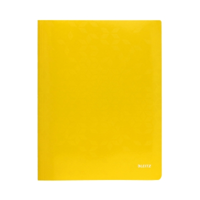 Skoroszyt kartonowy A4 żółty WOW Leitz