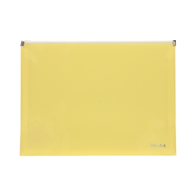 Teczka A4/PP pastel żółta suwak Biurfol