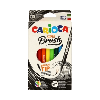 Flamaster pędzelkowy 10kol BrushTip Carioca