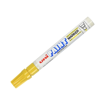 Marker olejowy 2.2-2.8mm żółty okrągły Uni PX20