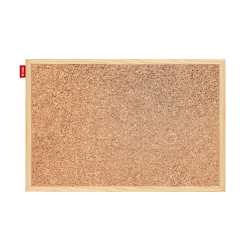 Tablica korkowa 90x60 drewno MEMOBE