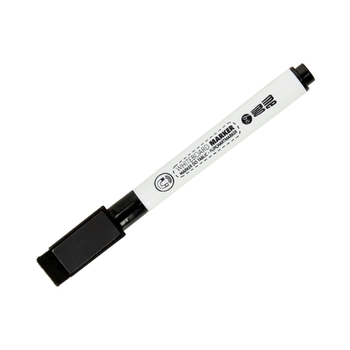 Marker tablic czarny magnes/gąbka Memobe MM005
