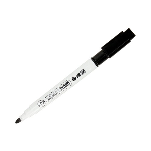 Marker tablic czarny magnes/gąbka Memobe MM005