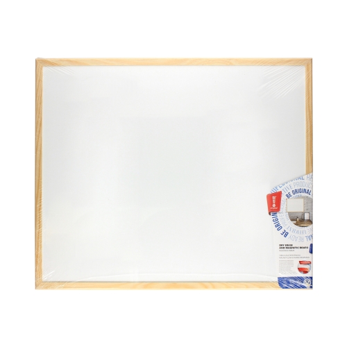 Tablica suchościeralno-magnetyczna 60x50 drewno Memobe