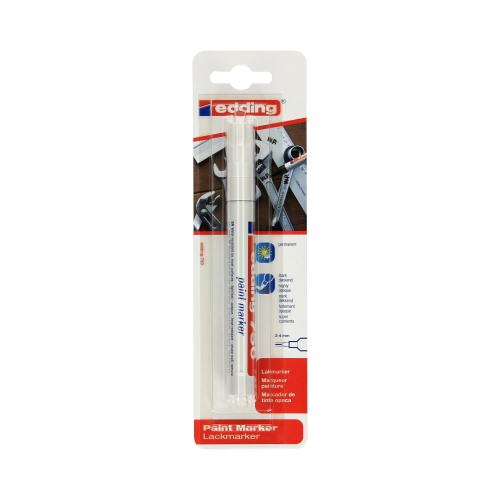 Marker olejowy 2.0-4.0mm biały okrągły Edding 750/blister