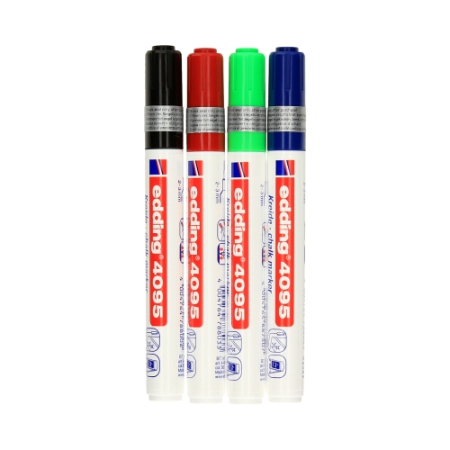 Marker kredowy 2.0-3.0mm 4kol. Edding 4095-S4999