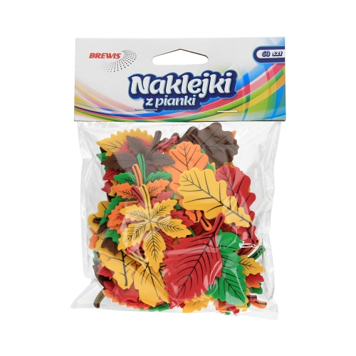 Naklejka ozdobna pianki Liście/2 Brewis PVC56 (60)