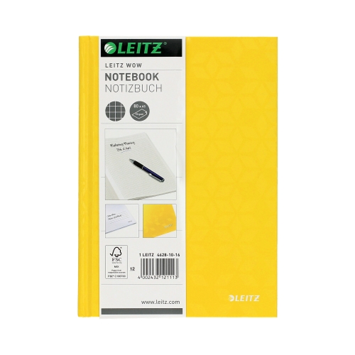 Brulion A5/80 kratka żółty WOW Leitz