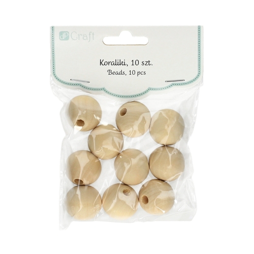 Koraliki drewniane Kulki 25mm (10)