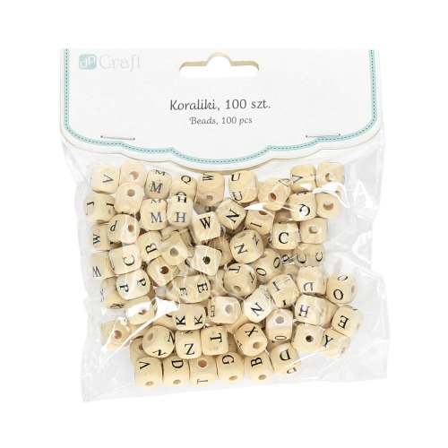 Koraliki drewniane Litery (100)