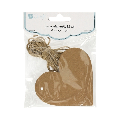 Zawieszka Kraft + sznurek Serce (12)