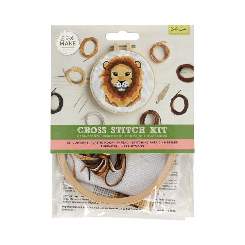 Zestaw haft krzyżykowy Uroczy Lew