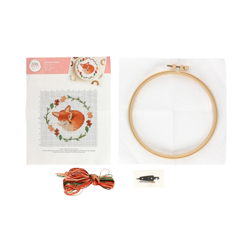 Zestaw haft krzyżykowy Śpiący lisek