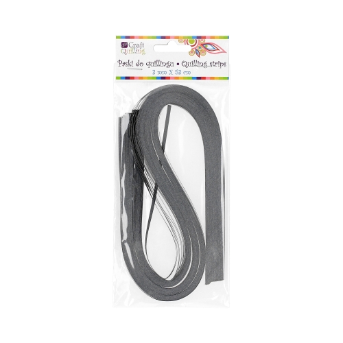 Paski do quillingu 3mm szare (100)