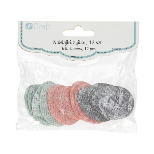 Naklejki z materiału jajka pastelowe - 12szt.