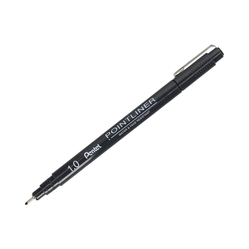 Cienkopis kalibrowany 1.0mm czarny Pentel S20P-10A