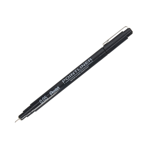 Cienkopis kalibrowany 0.05mm czarny Pentel S20P-05A