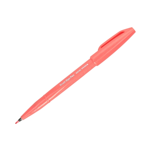 Pisak pędzelkowy koralowy Brush Sign Pen Pentel SES15