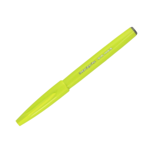 Pisak pędzelkowy limonkowy Brush Sign Pen Pentel SES15
