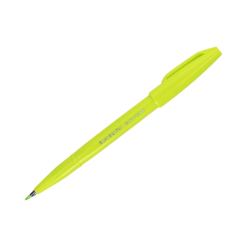 Pisak pędzelkowy limonkowy Brush Sign Pen Pentel SES15