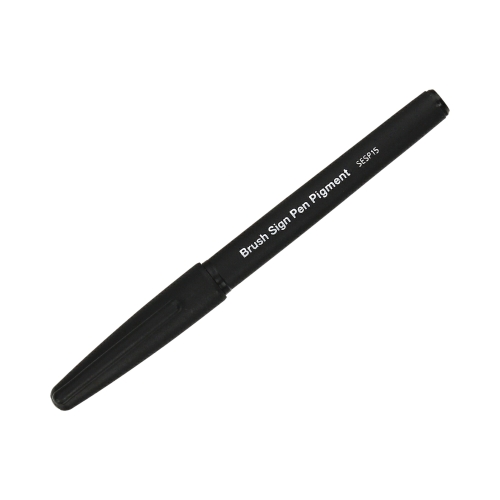 Pisak pędzelkowy pigmentowy czarny Brush Sign Pen Pentel SESP15