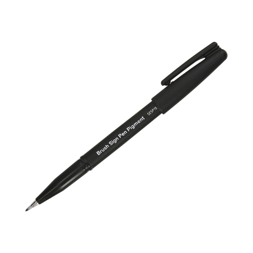 Pisak pędzelkowy pigmentowy sepia Brush Sign Pen Pentel SESP15