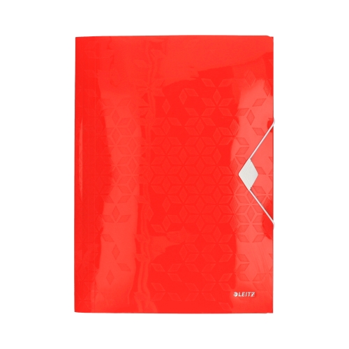 Teczka z gumką A4 czerwona 15mm WOW Leitz