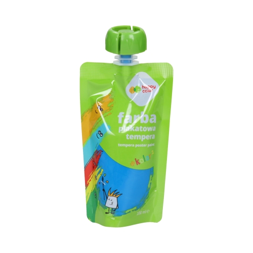 Farba tempera 100ml niebieska saszetka Happy Color