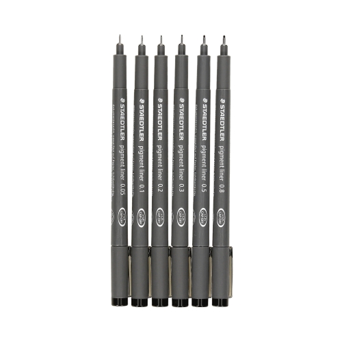 Pisak techniczny czarny Steadtler - 6szt. S308SB6P
