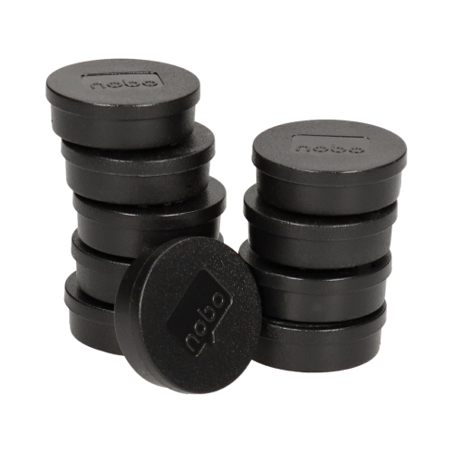 Magnes do tablic 24mm czarny Nobo - 10szt.