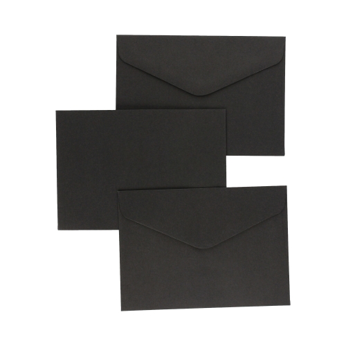 Koperty C6 czarne gładkie 120g (10)